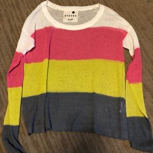 Pieces Kensie Multicolor Sweater Size XS